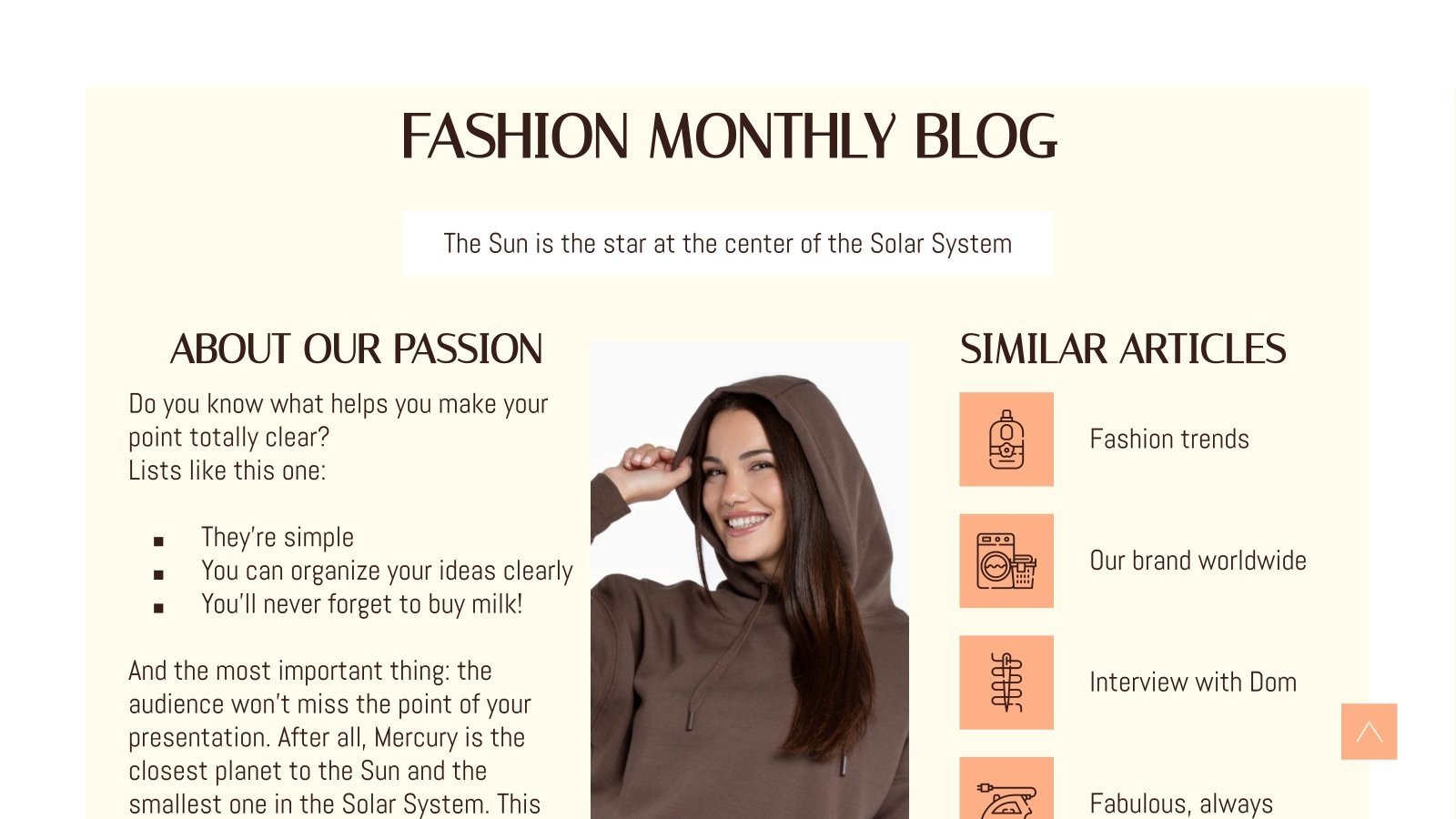 Fashion Brand Company Profile Google Slides & PowerPoint