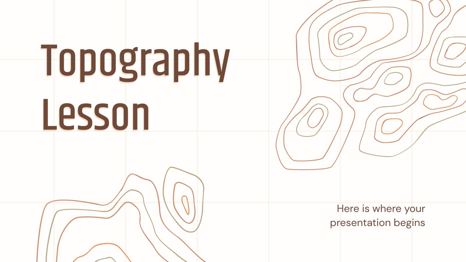 Plantilla de presentación Lección de topografía