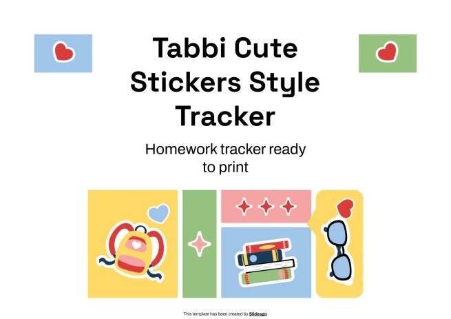 Cute Stickers Style Trackers - Daily Learning: Behavior