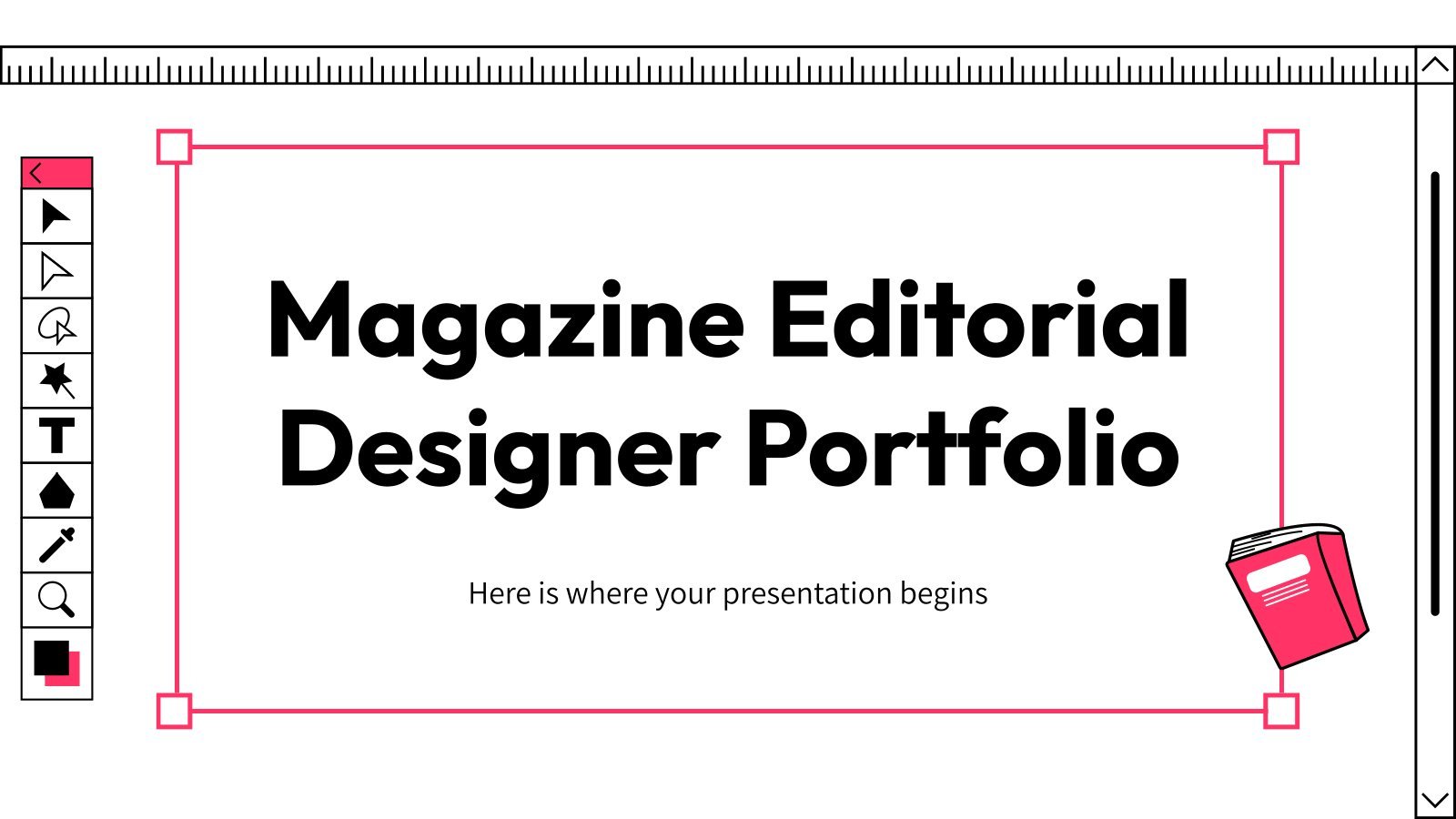 Magazine Editorial Designer Portfolio presentation template 