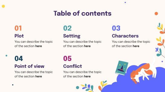 Middle School: Elements of Storytelling | Google Slides