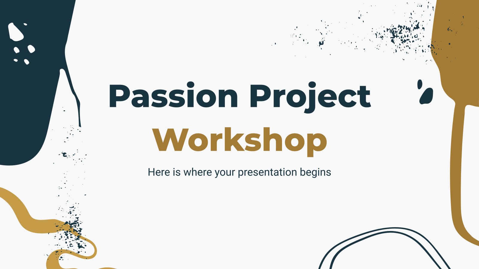 Atelier : votre grande passion Modèles de présentation