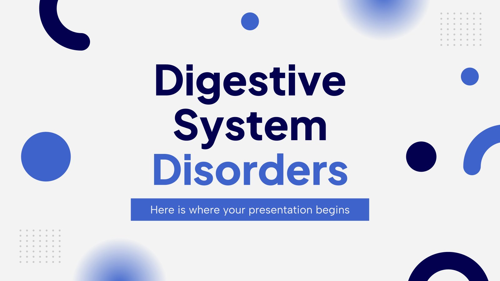 Digestive System Disorders presentation template 