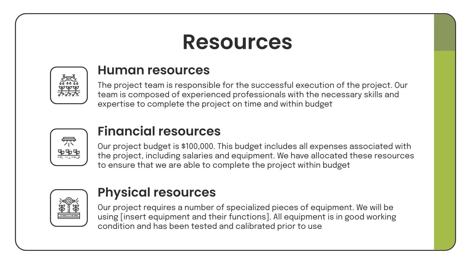 Installation of an Irrigation System Project Proposal