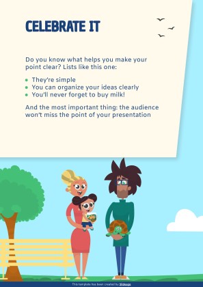 가족의 날을 기념하는 초등학교 가정 활동 프레젠테이션 템플릿