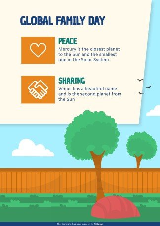 가족의 날을 기념하는 초등학교 가정 활동 프레젠테이션 템플릿