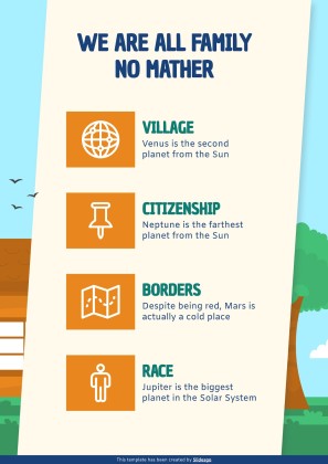 가족의 날을 기념하는 초등학교 가정 활동 프레젠테이션 템플릿