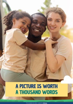 가족의 날을 기념하는 초등학교 가정 활동 프레젠테이션 템플릿