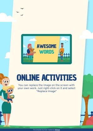 가족의 날을 기념하는 초등학교 가정 활동 프레젠테이션 템플릿