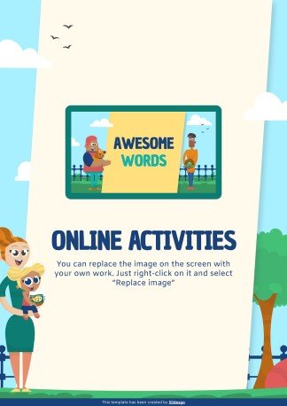 가족의 날을 기념하는 초등학교 가정 활동 프레젠테이션 템플릿