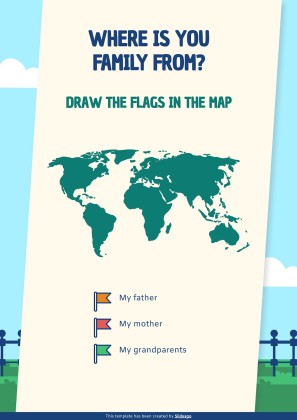 가족의 날을 기념하는 초등학교 가정 활동 프레젠테이션 템플릿