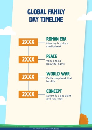 가족의 날을 기념하는 초등학교 가정 활동 프레젠테이션 템플릿