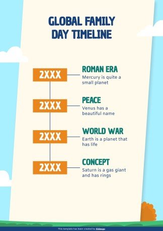 가족의 날을 기념하는 초등학교 가정 활동 프레젠테이션 템플릿