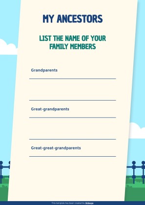 가족의 날을 기념하는 초등학교 가정 활동 프레젠테이션 템플릿