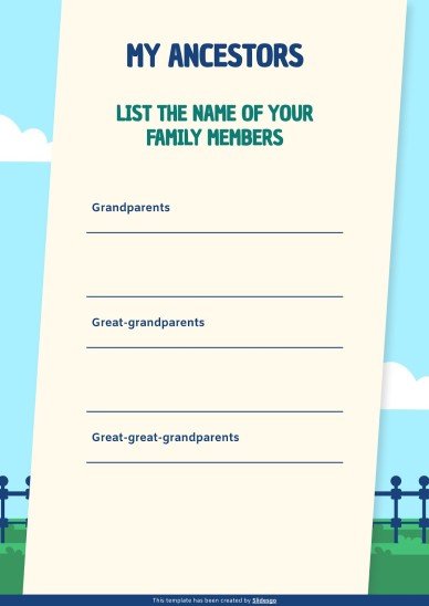 가족의 날을 기념하는 초등학교 가정 활동 프레젠테이션 템플릿