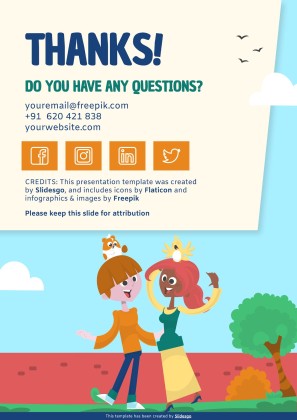 가족의 날을 기념하는 초등학교 가정 활동 프레젠테이션 템플릿