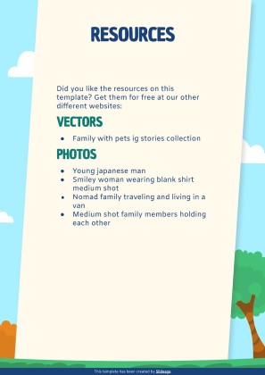 가족의 날을 기념하는 초등학교 가정 활동 프레젠테이션 템플릿