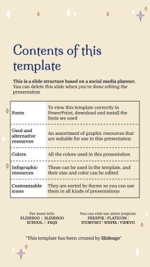 Plantilla de presentación Planificador para redes sociales con diseño esotérico