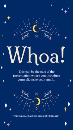 Plantilla de presentación Planificador para redes sociales con diseño esotérico