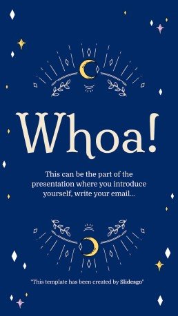 Plantilla de presentación Planificador para redes sociales con diseño esotérico