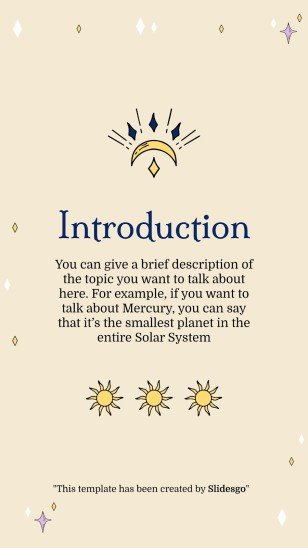 Plantilla de presentación Planificador para redes sociales con diseño esotérico
