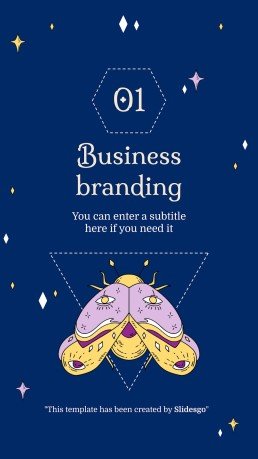 Plantilla de presentación Planificador para redes sociales con diseño esotérico