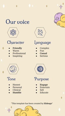 Plantilla de presentación Planificador para redes sociales con diseño esotérico