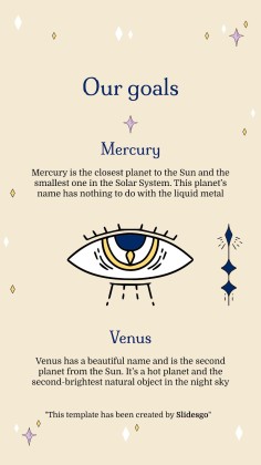 Plantilla de presentación Planificador para redes sociales con diseño esotérico