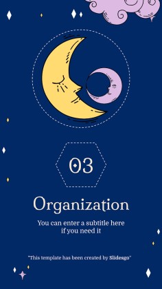 Plantilla de presentación Planificador para redes sociales con diseño esotérico