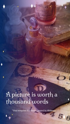 Plantilla de presentación Planificador para redes sociales con diseño esotérico