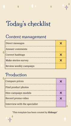 Plantilla de presentación Planificador para redes sociales con diseño esotérico