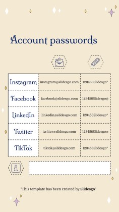 Plantilla de presentación Planificador para redes sociales con diseño esotérico