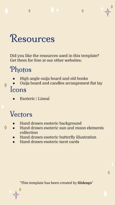 Plantilla de presentación Planificador para redes sociales con diseño esotérico