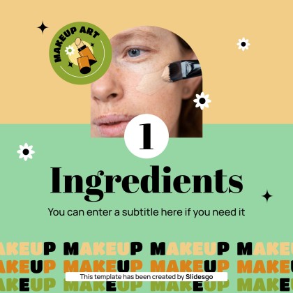 Herbal Makeup Brand IG Stories presentation template 