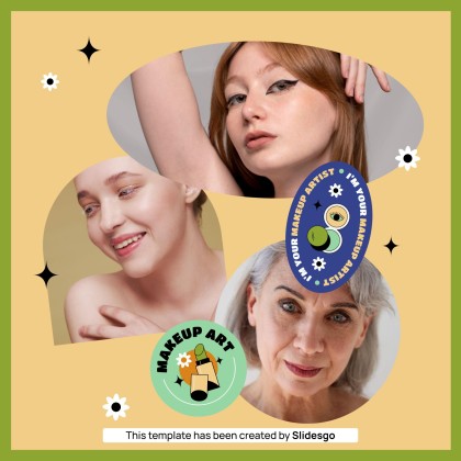 Herbal Makeup Brand IG Stories presentation template 