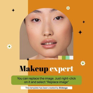 Herbal Makeup Brand IG Stories presentation template 