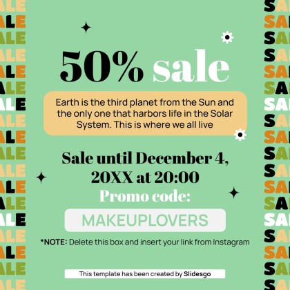 Herbal Makeup Brand IG Stories presentation template 