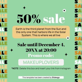 Herbal Makeup Brand IG Stories presentation template 