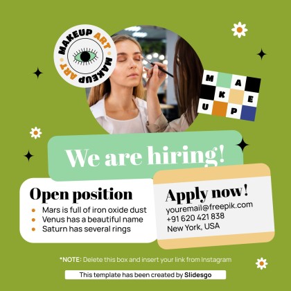 Herbal Makeup Brand IG Stories presentation template 