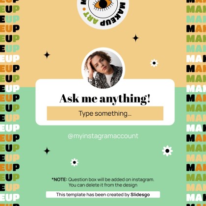 Herbal Makeup Brand IG Stories presentation template 