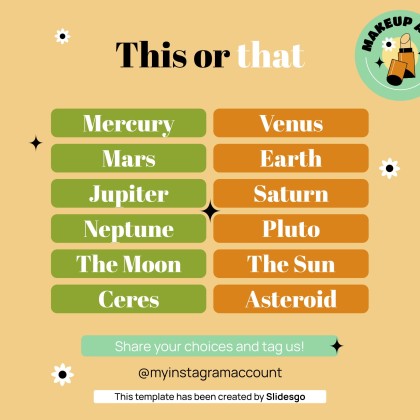 Herbal Makeup Brand IG Stories presentation template 