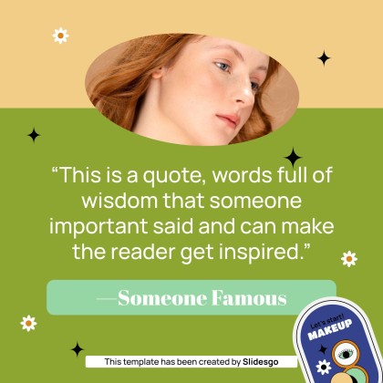 Herbal Makeup Brand IG Stories presentation template 