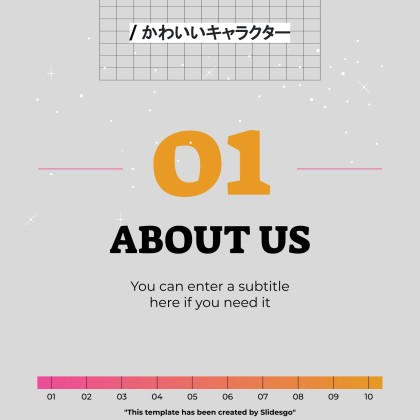 Niedliche 3D-Figuren Soziale Medien Präsentationsvorlage
