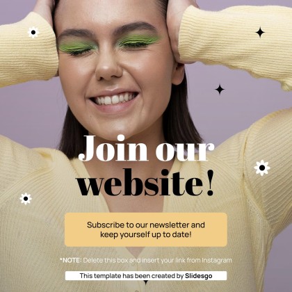 Herbal Makeup Brand IG Stories presentation template 