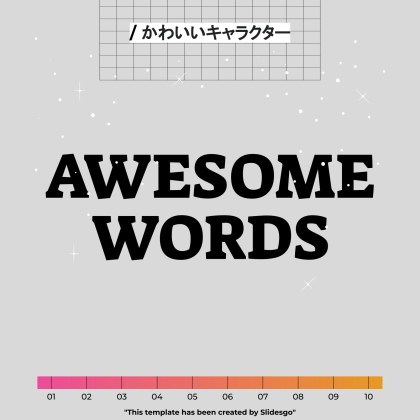 Niedliche 3D-Figuren Soziale Medien Präsentationsvorlage