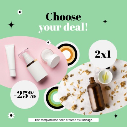 Herbal Makeup Brand IG Stories presentation template 