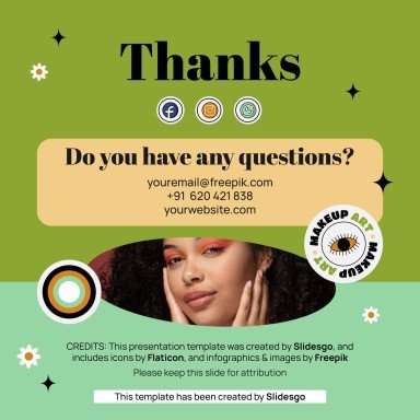 Herbal Makeup Brand IG Stories presentation template 