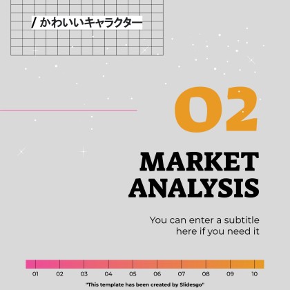 Niedliche 3D-Figuren Soziale Medien Präsentationsvorlage