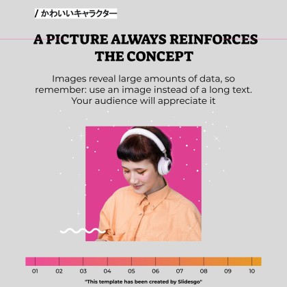 Niedliche 3D-Figuren Soziale Medien Präsentationsvorlage
