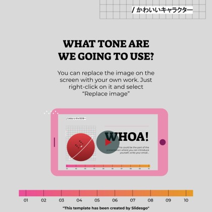 Niedliche 3D-Figuren Soziale Medien Präsentationsvorlage